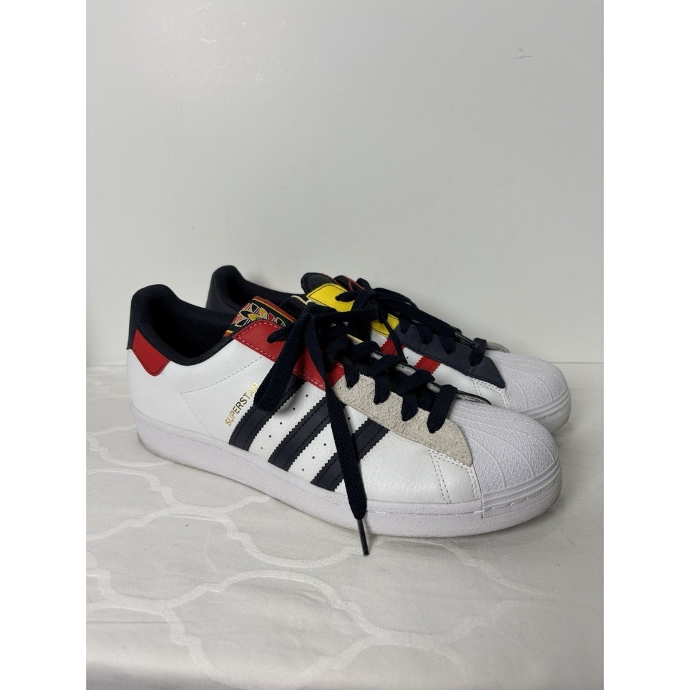 Adidas Originals Superstar White Legend Ink Red Sneakers Shoes Men's 11 H05250